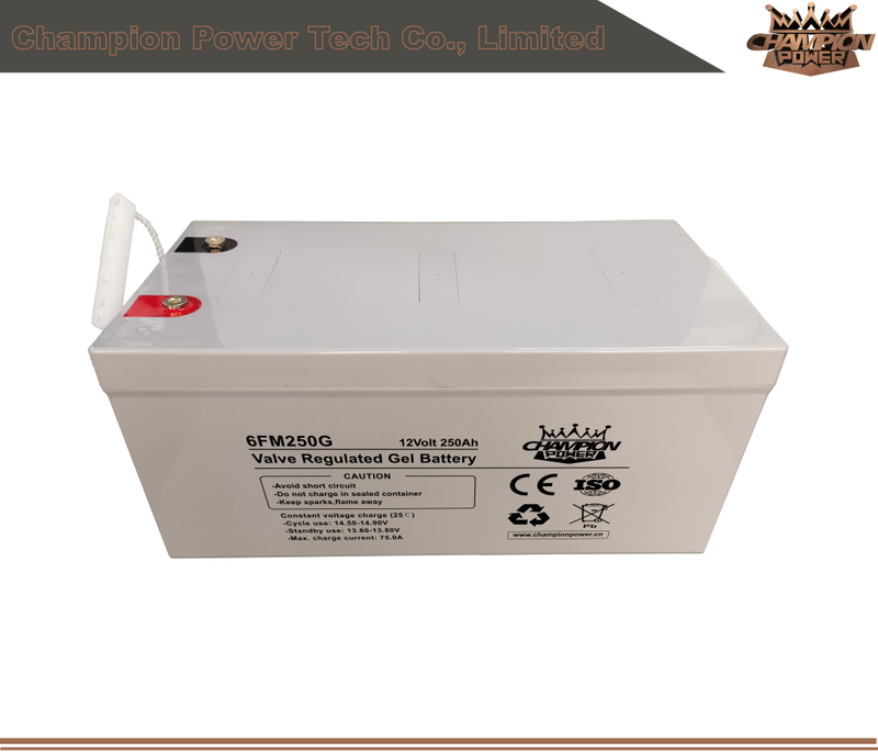 Batterie de gel 6FM250G 12V250AH