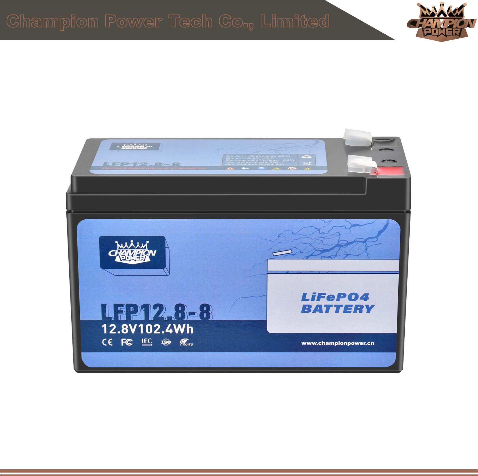 LFP12.8-8 Batterie 12V8AH LIFEPO4