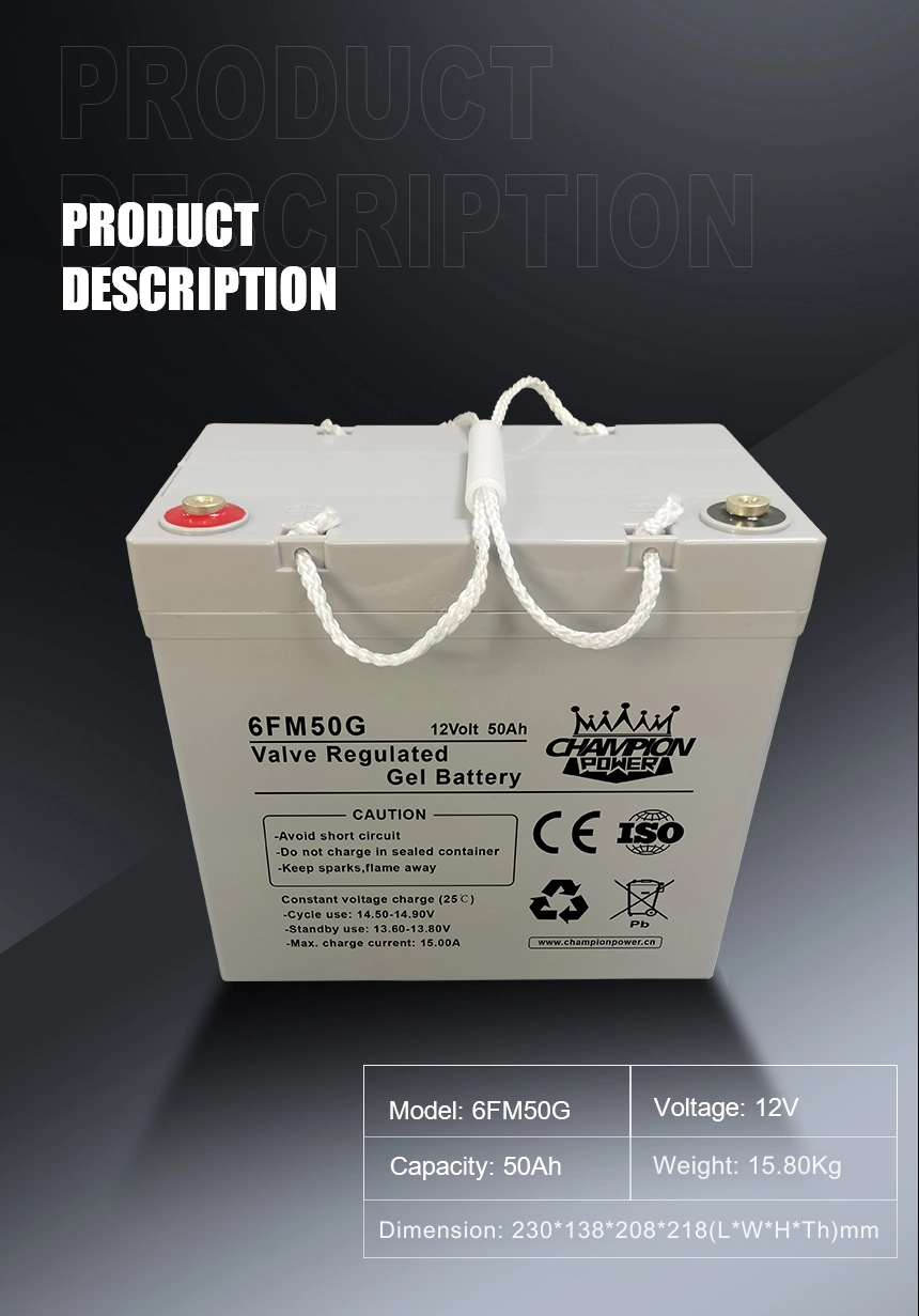 Batterie en gel 12V50AH