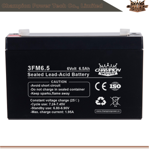 3FM6.5 Batterie AGM 6V6.5AH