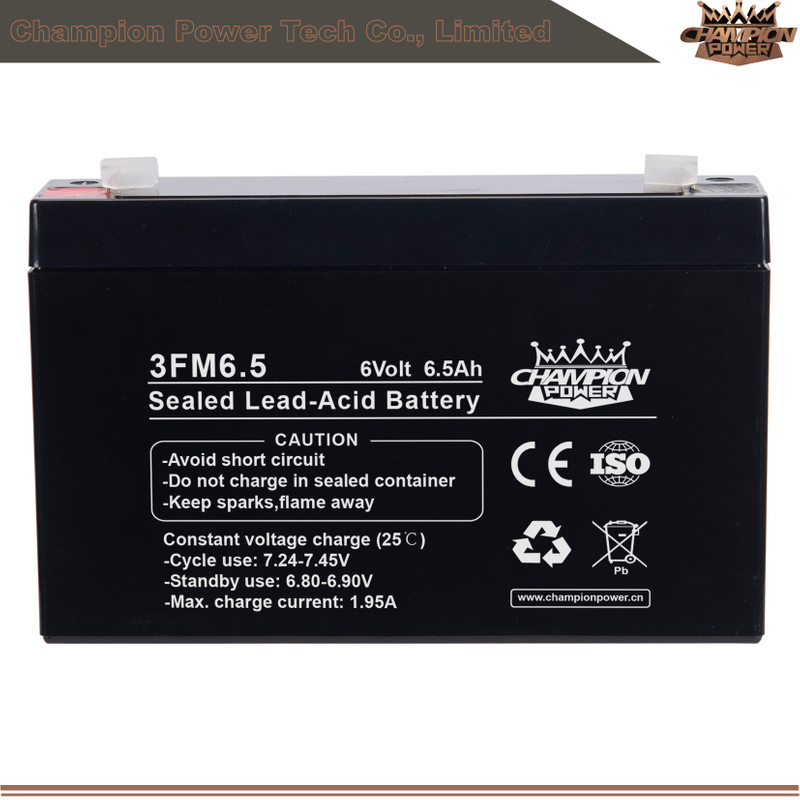3FM6.5 Batterie AGM 6V6.5AH