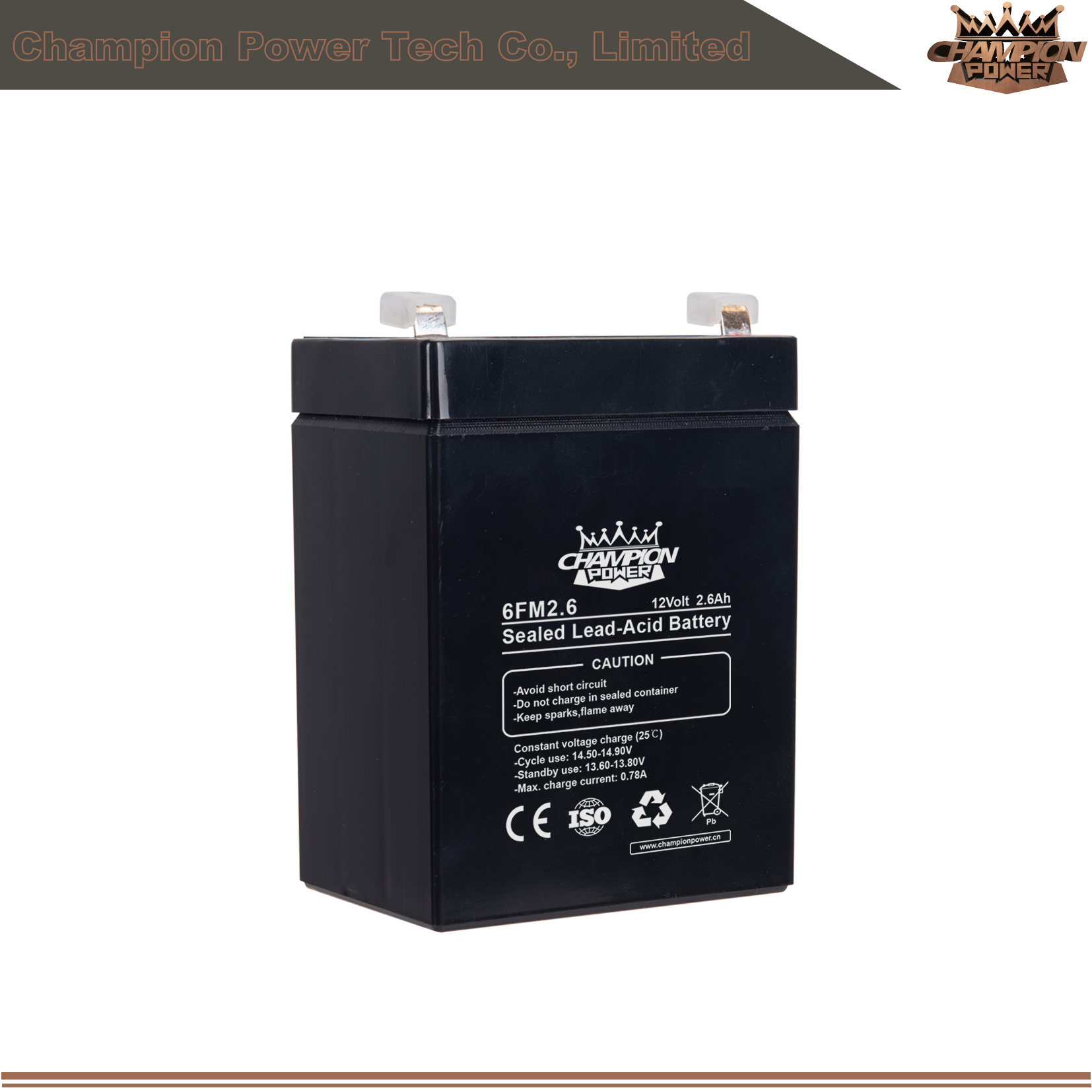 Batterie AGM 6FM2.6 12V2.6AH