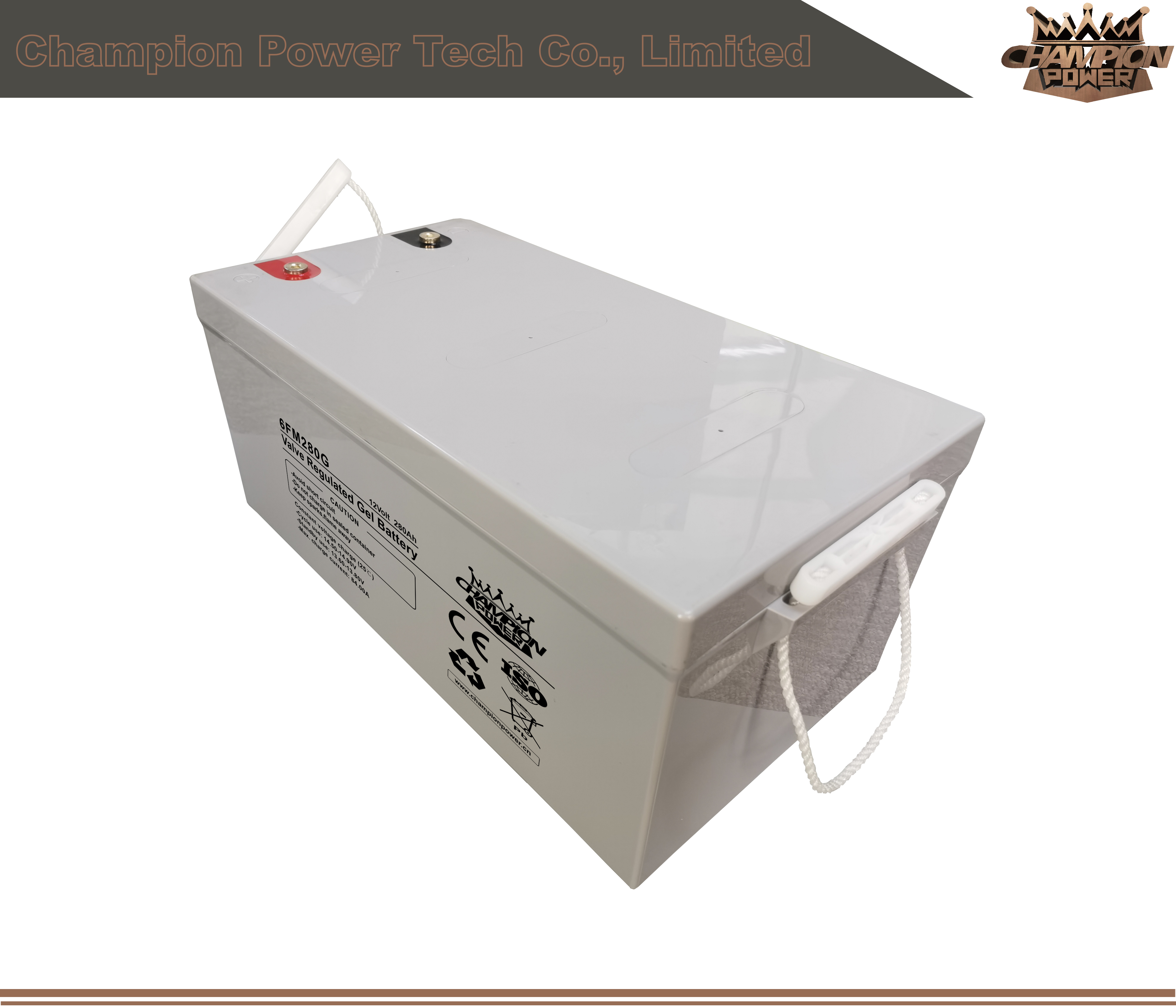 Batterie en gel 6FM280G 12V280AH