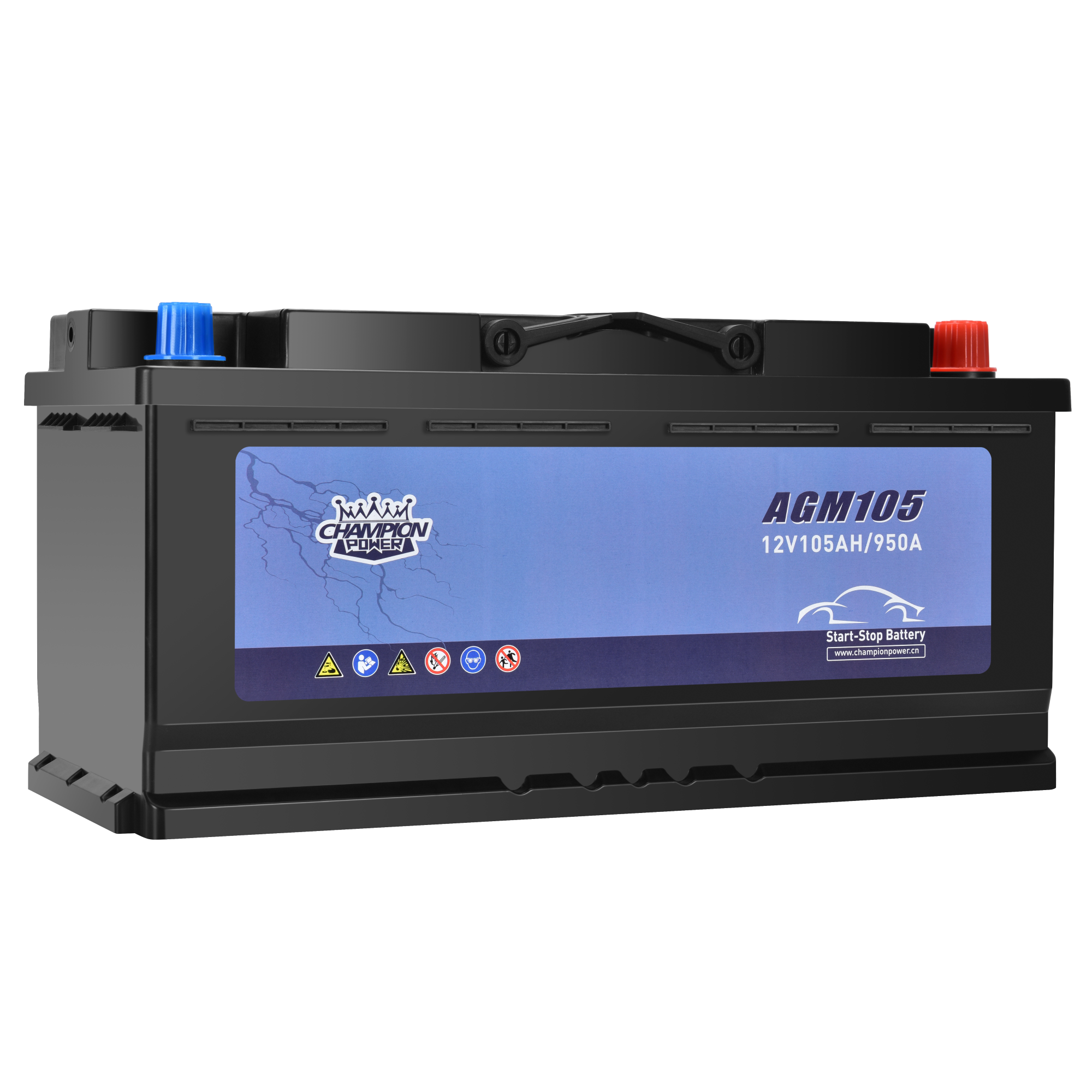 AGM105 12V105AH Batterie de démarrage de démarrage