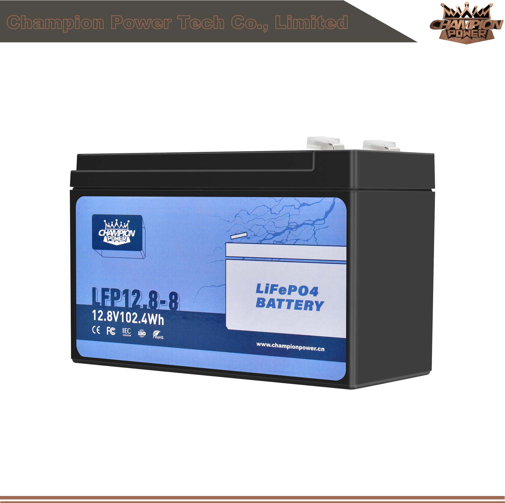 LFP12.8-8 Batterie 12V8AH LIFEPO4