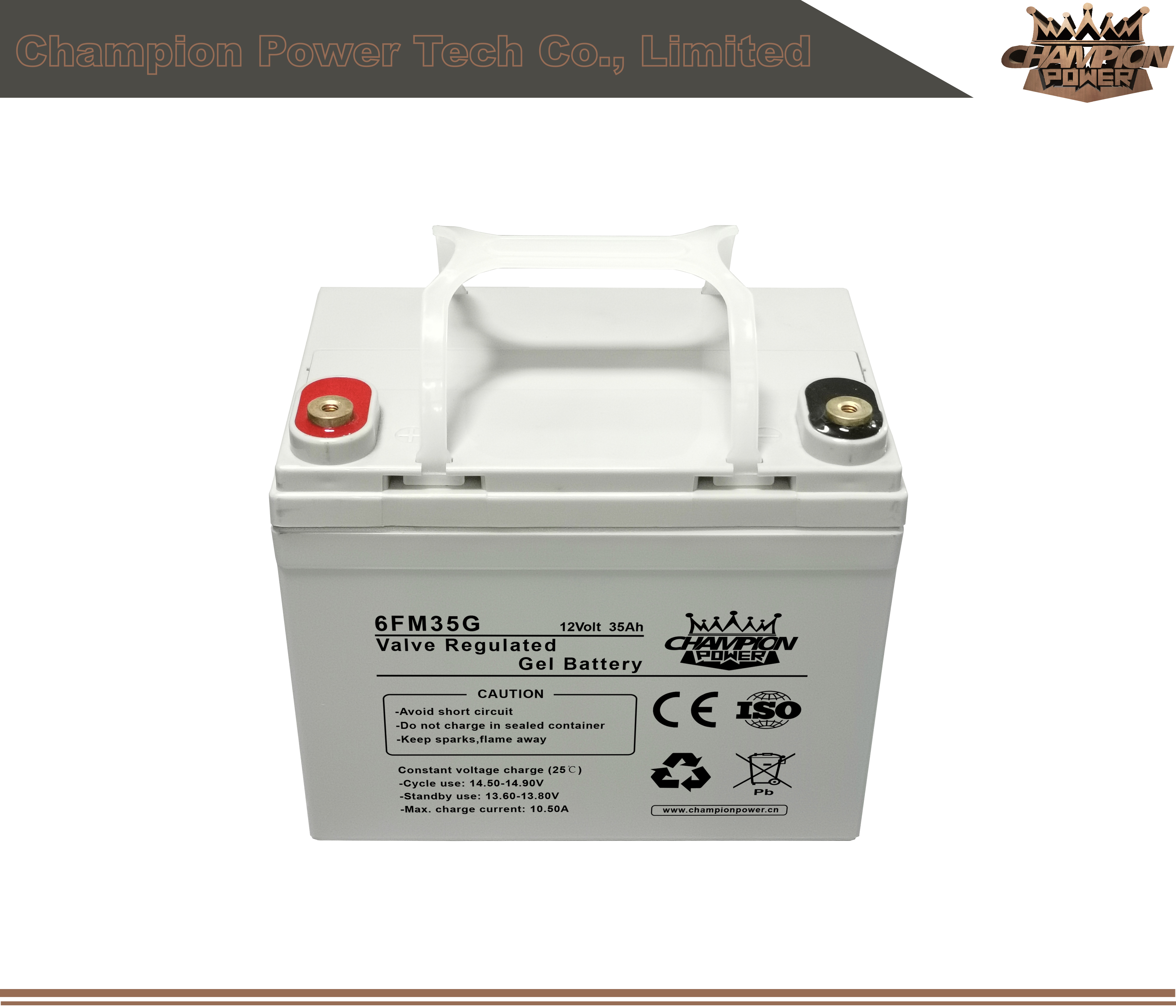 Batterie de gel 6FM35G 12V35AH