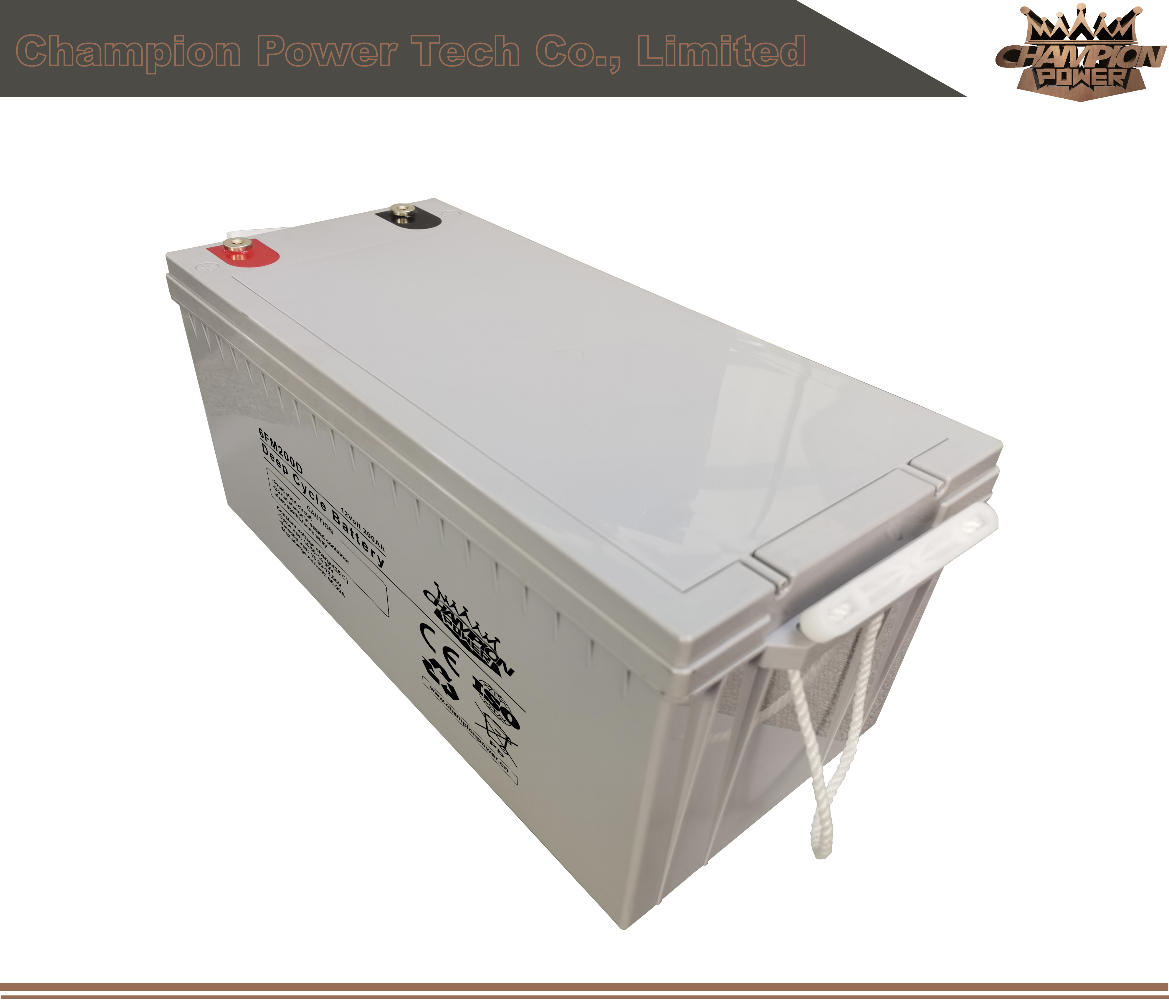Batterie de cycle profond de 6FM200D 12V200AH