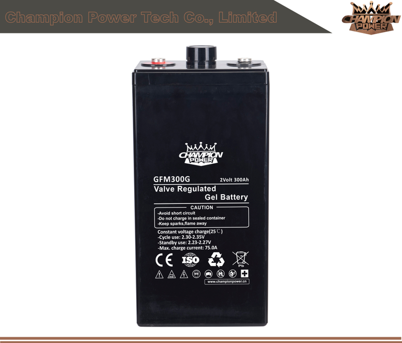 Batterie d'acide de plomb GFM300 2V300AH
