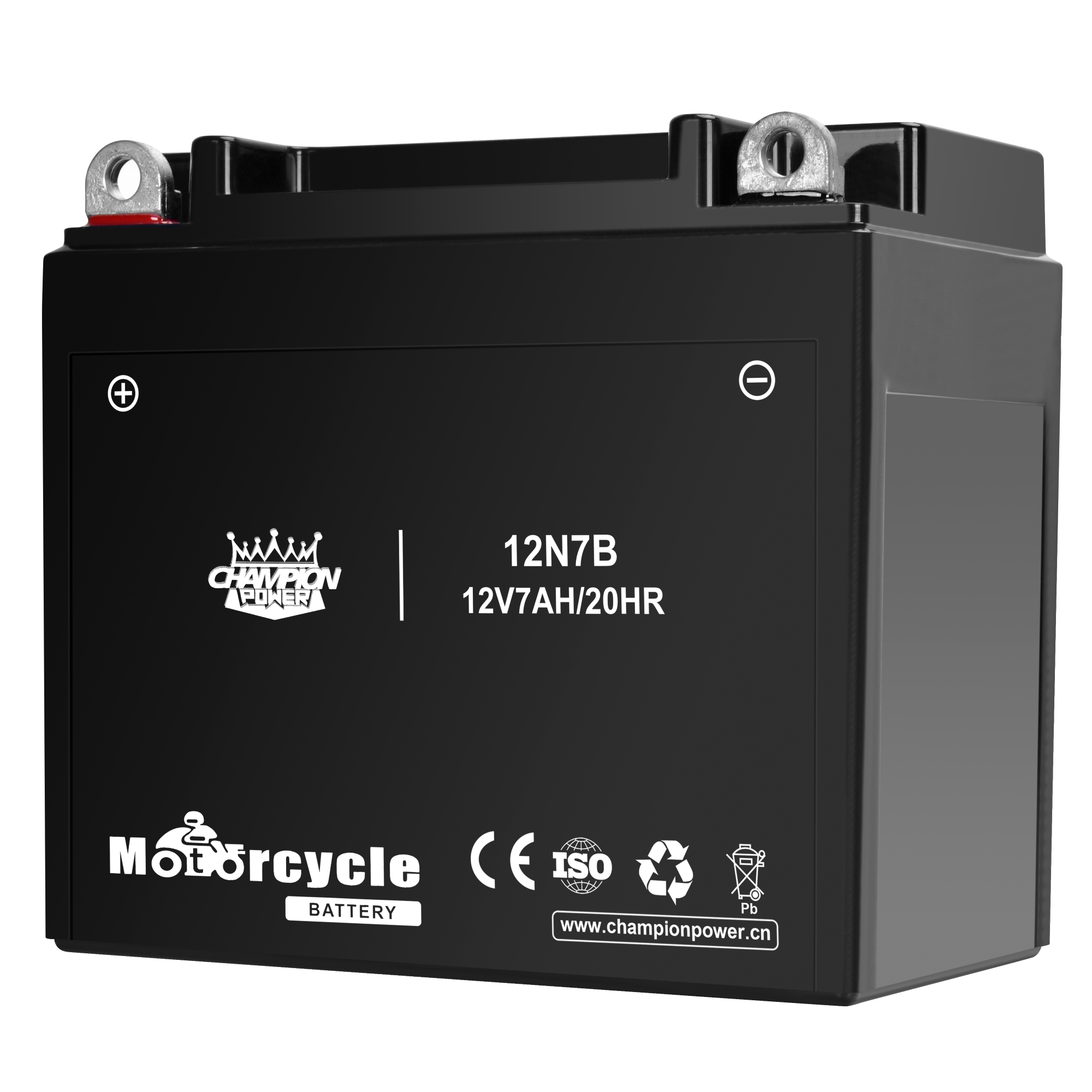 Batterie de moto 12N7B 12V7AH 146 mm * 59 mm * 127 mm