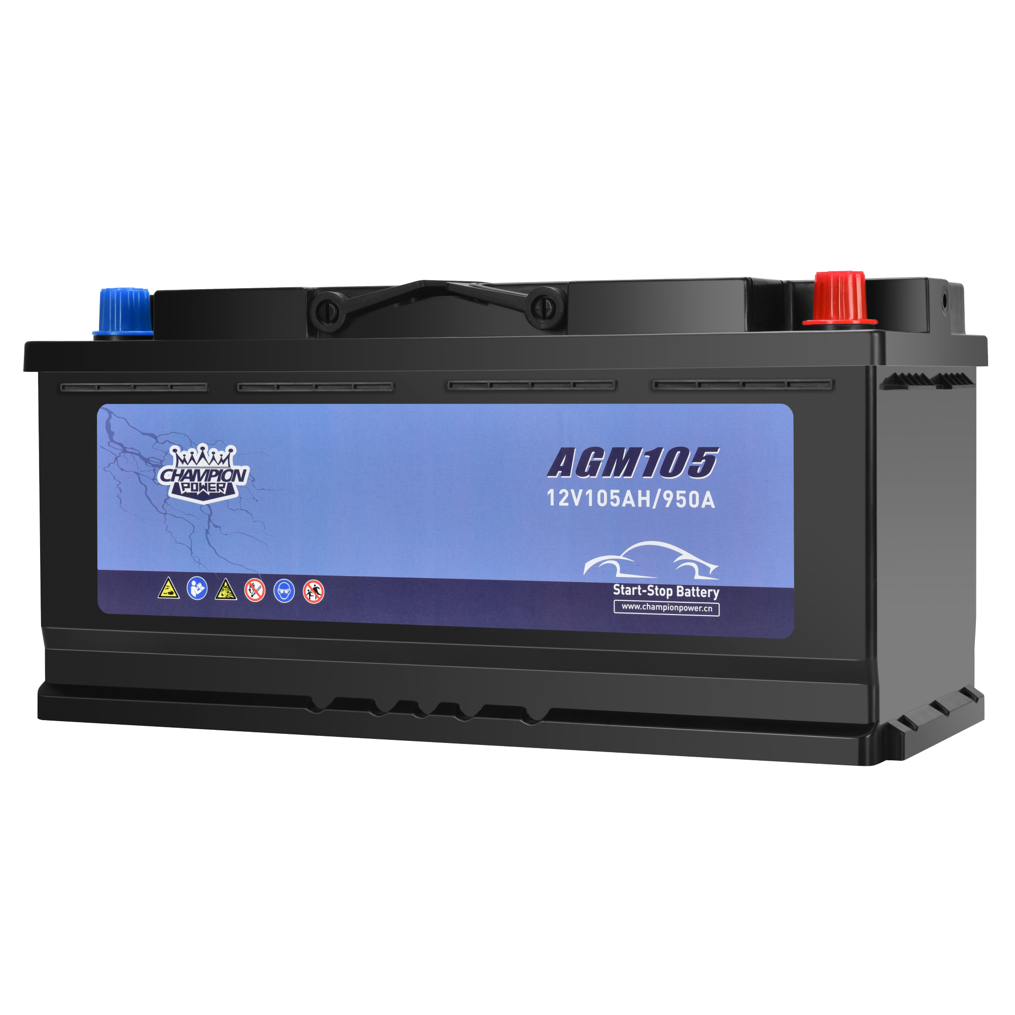 AGM105 12V105AH Batterie de démarrage de démarrage