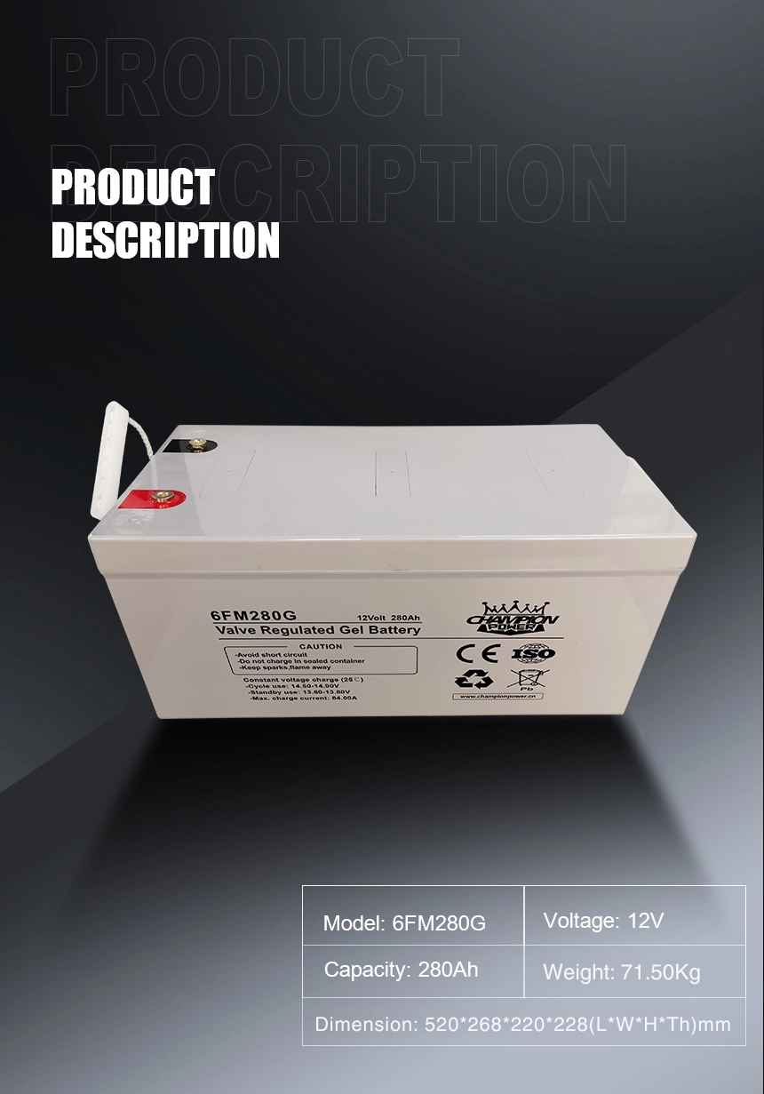 Batterie en gel 12V280AH