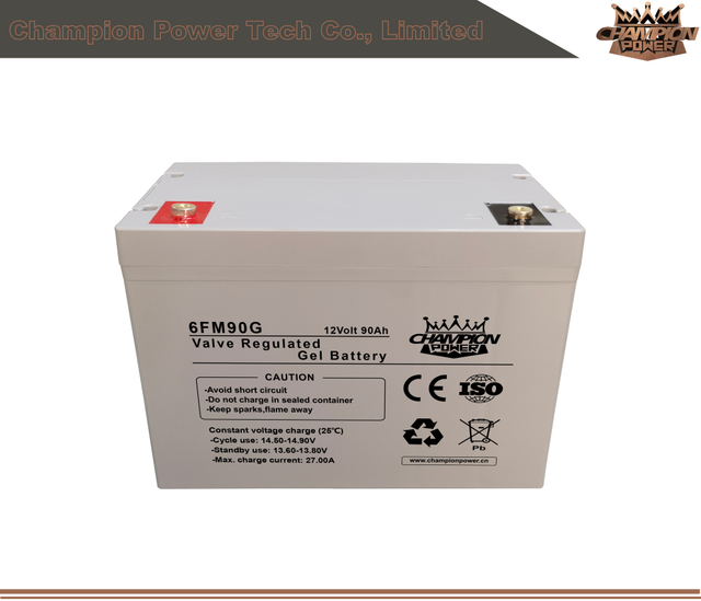 Batterie de gel 6FM90G 12V90AH