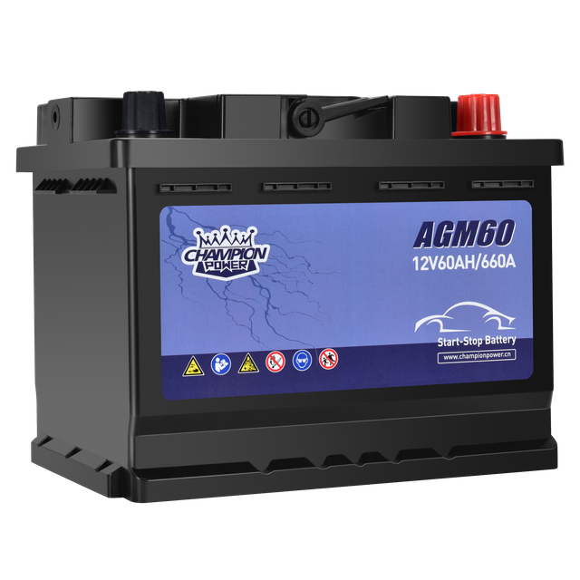 AGM60 12V60AH Batterie de démarrage de démarrage
