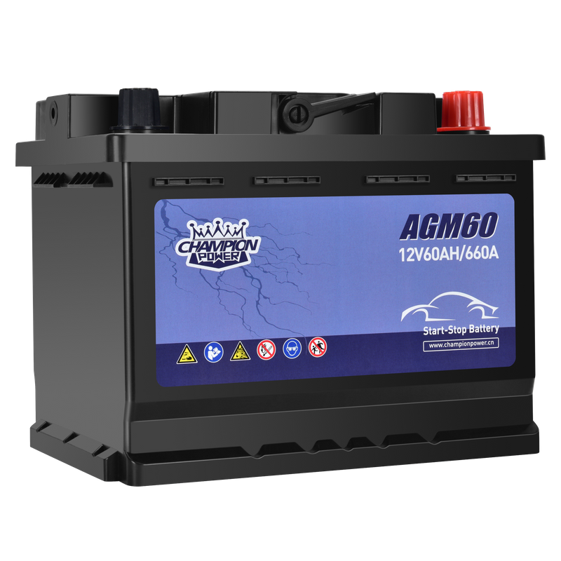 AGM60 12V60AH Batterie de démarrage de démarrage