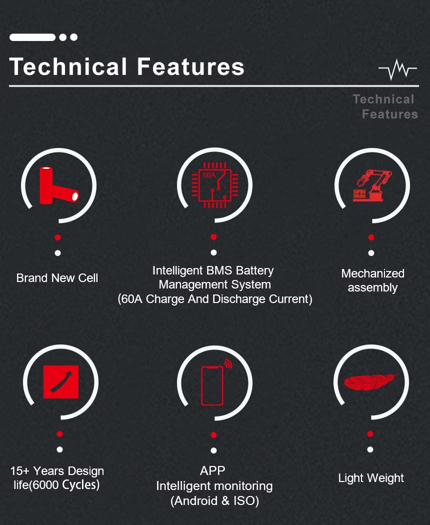  Caractéristiques techniques de la batterie LIFRPO4
