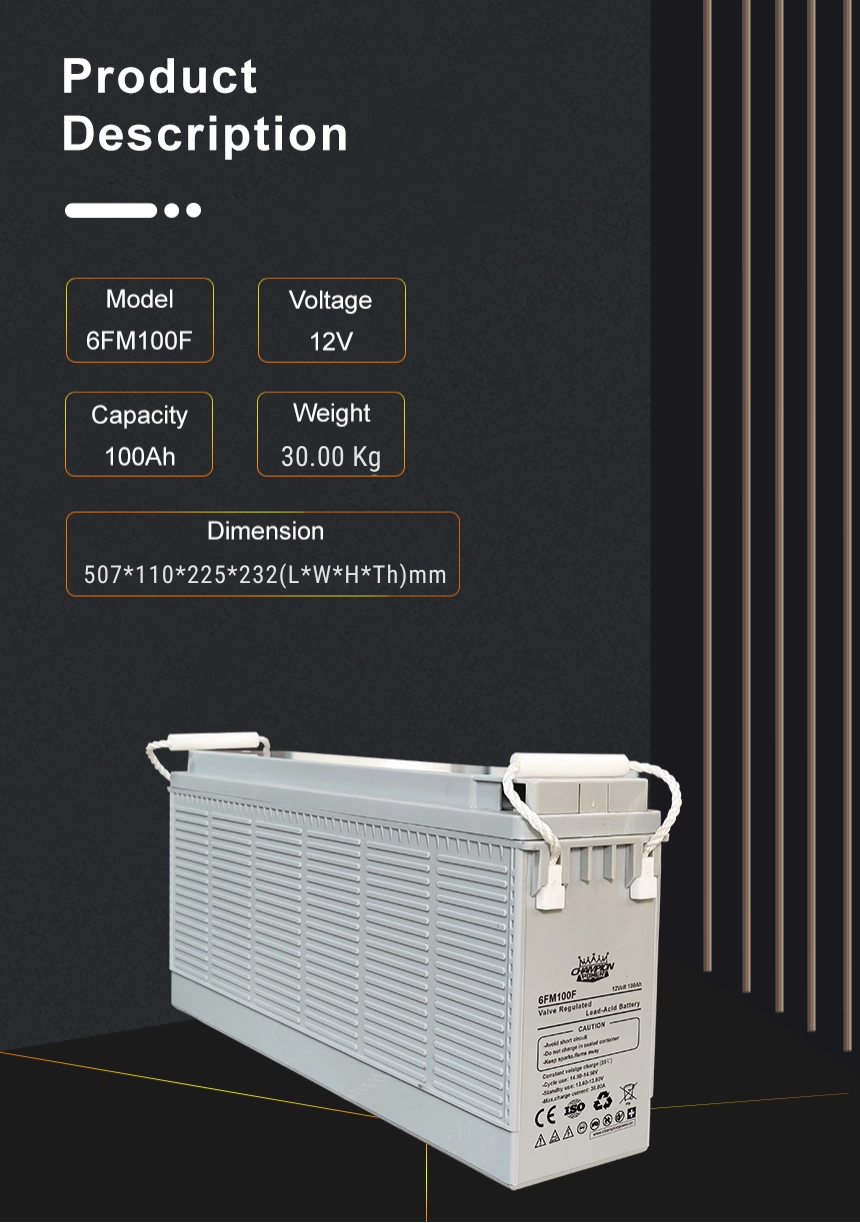 Batterie de borne avant 12V100AH