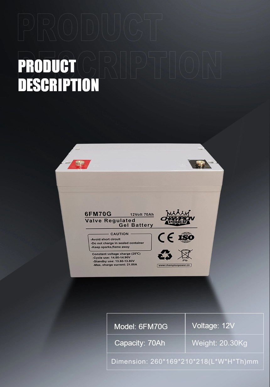 Batterie en gel 12V70AH