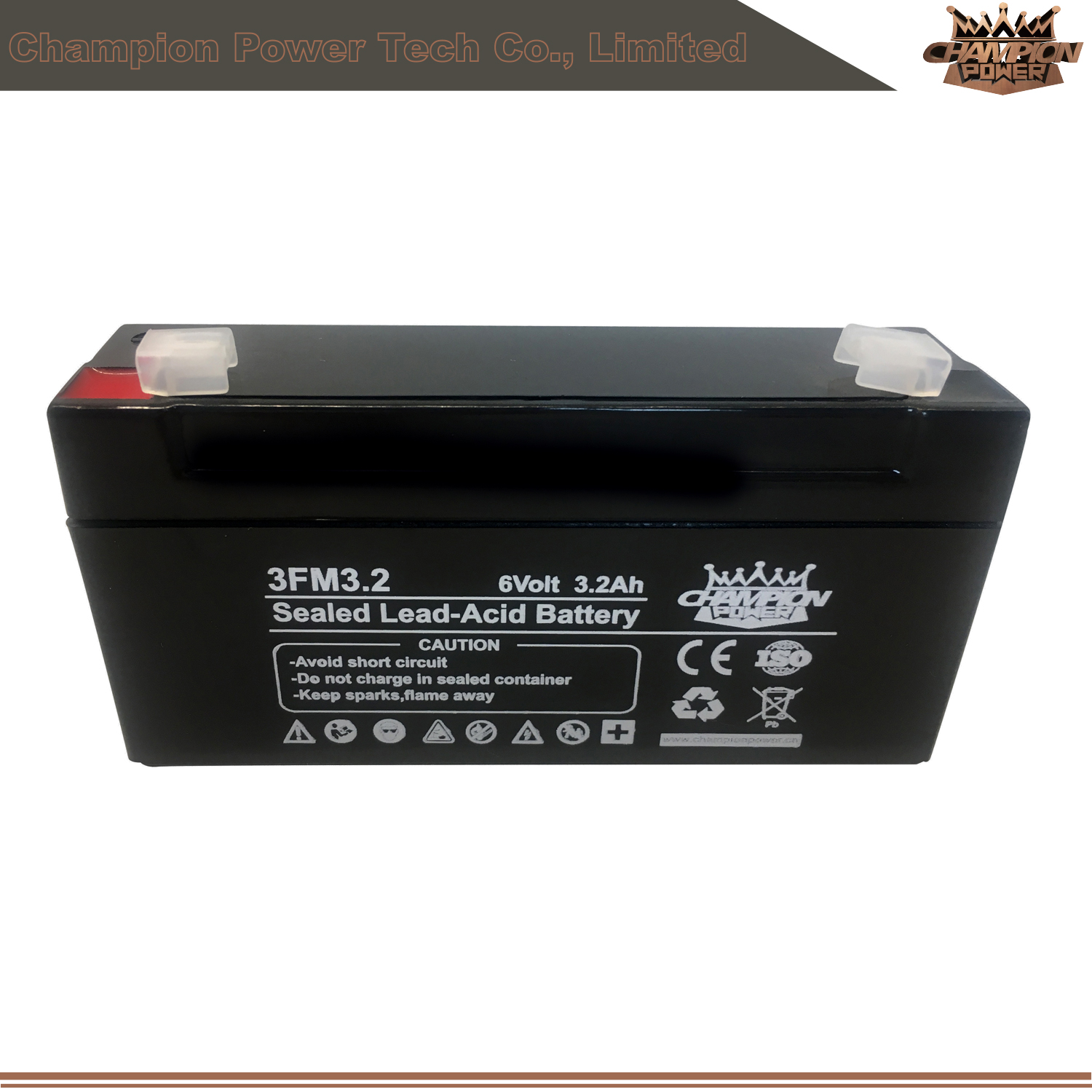 Batterie VRLA 6V3.2AH pour le système d'éclairage de secours
