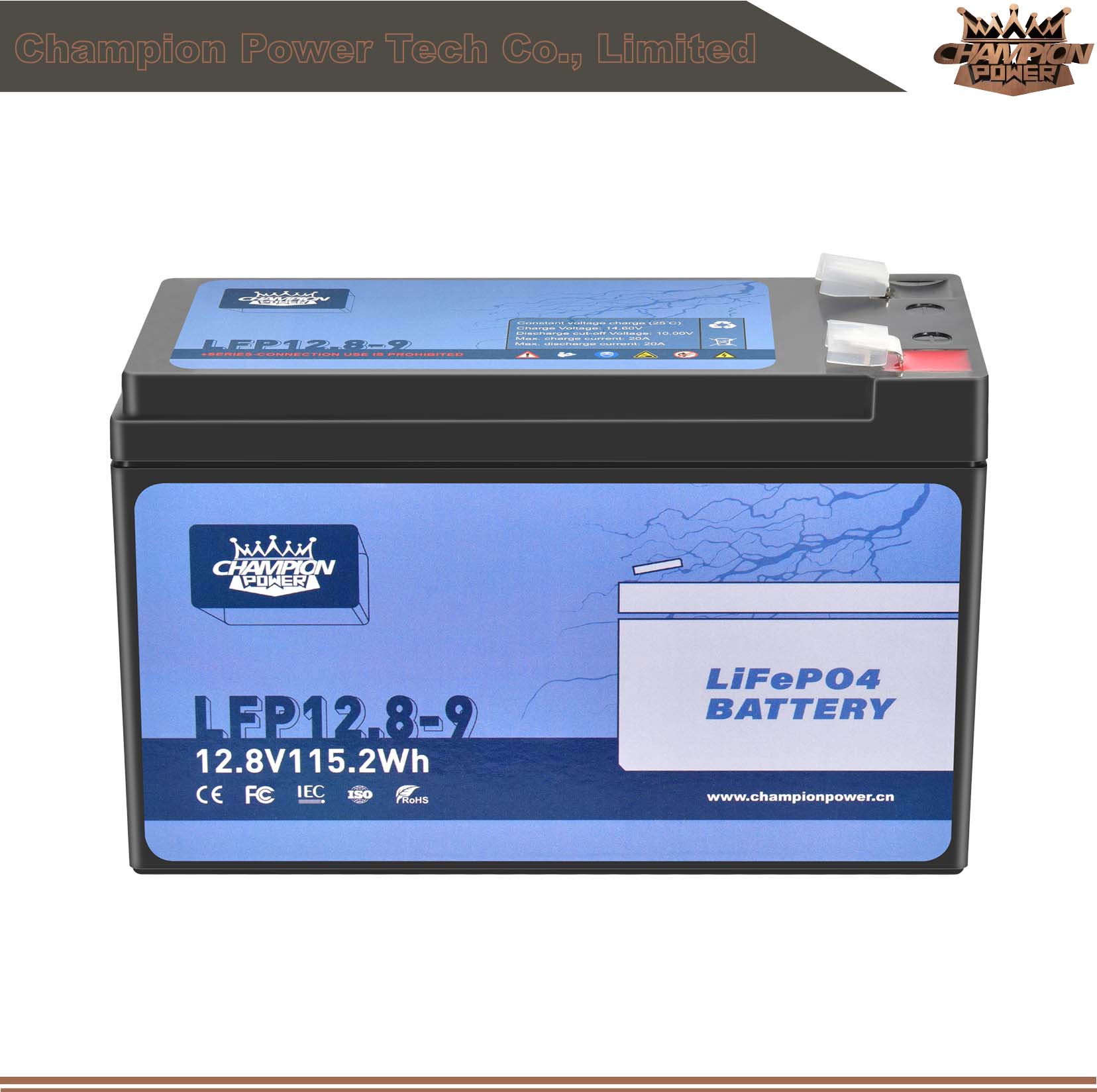 Batterie LFP12.8-9 12V9AH LIFEPO4