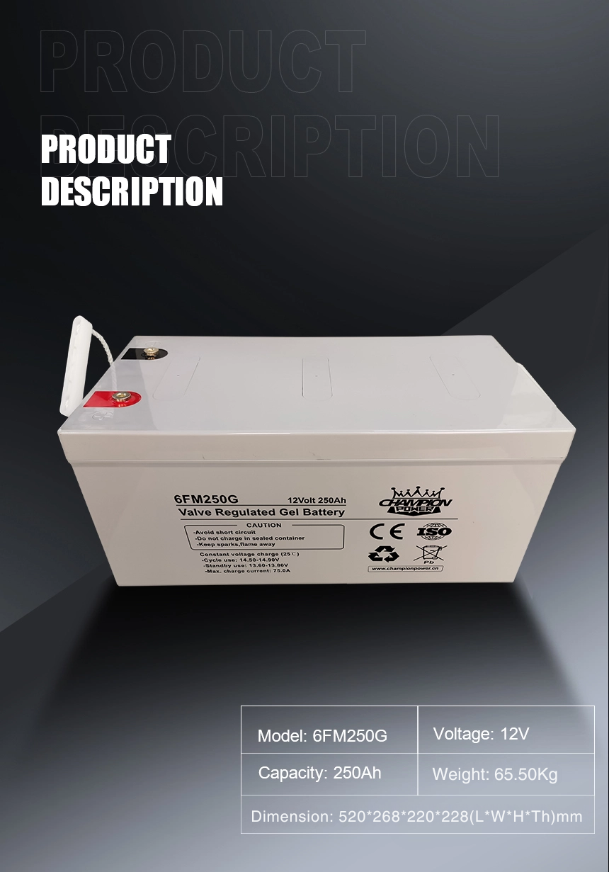Batterie en gel 12V250AH