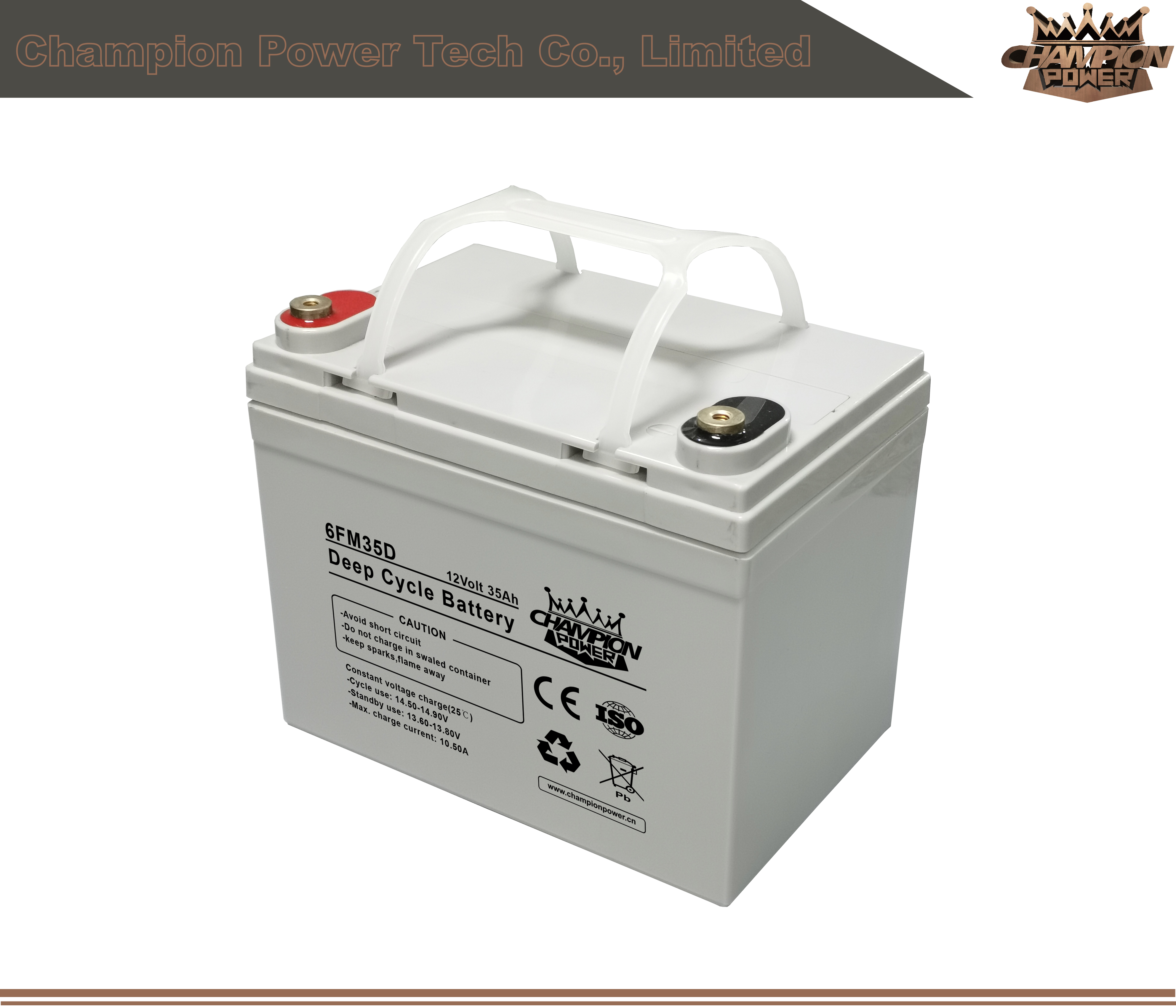6FM35D 12V35AH Batterie à cycle profond