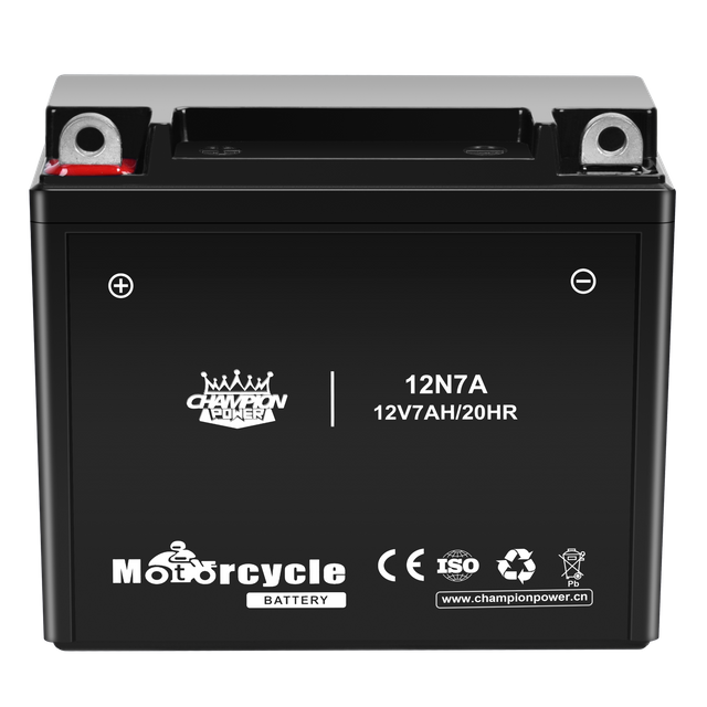 Batterie de moto 12N7A 12V7AH 136 mm * 76 mm * 126 mm