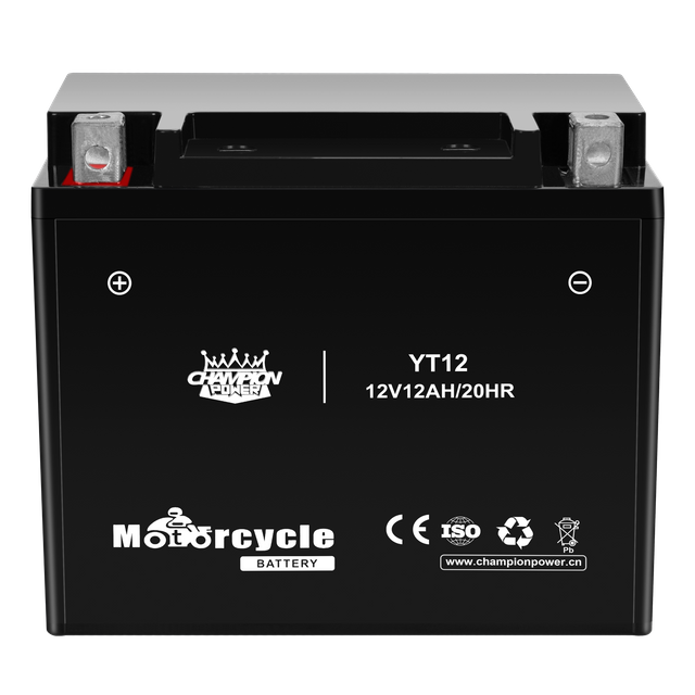 Batterie de moto YT12 12V12AH