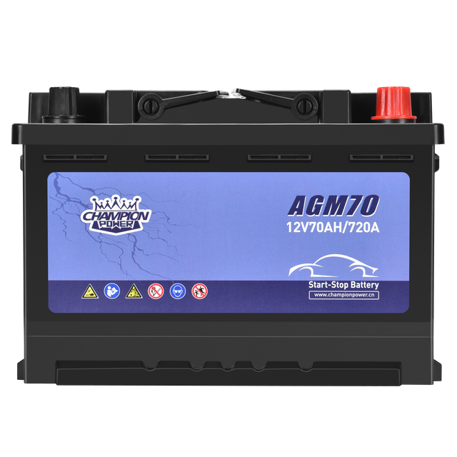 AGM70 12V70AH Batterie de démarrage de démarrage