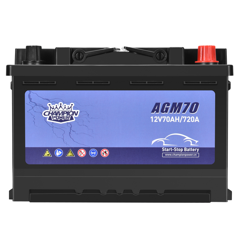 AGM70 12V70AH Batterie de démarrage de démarrage