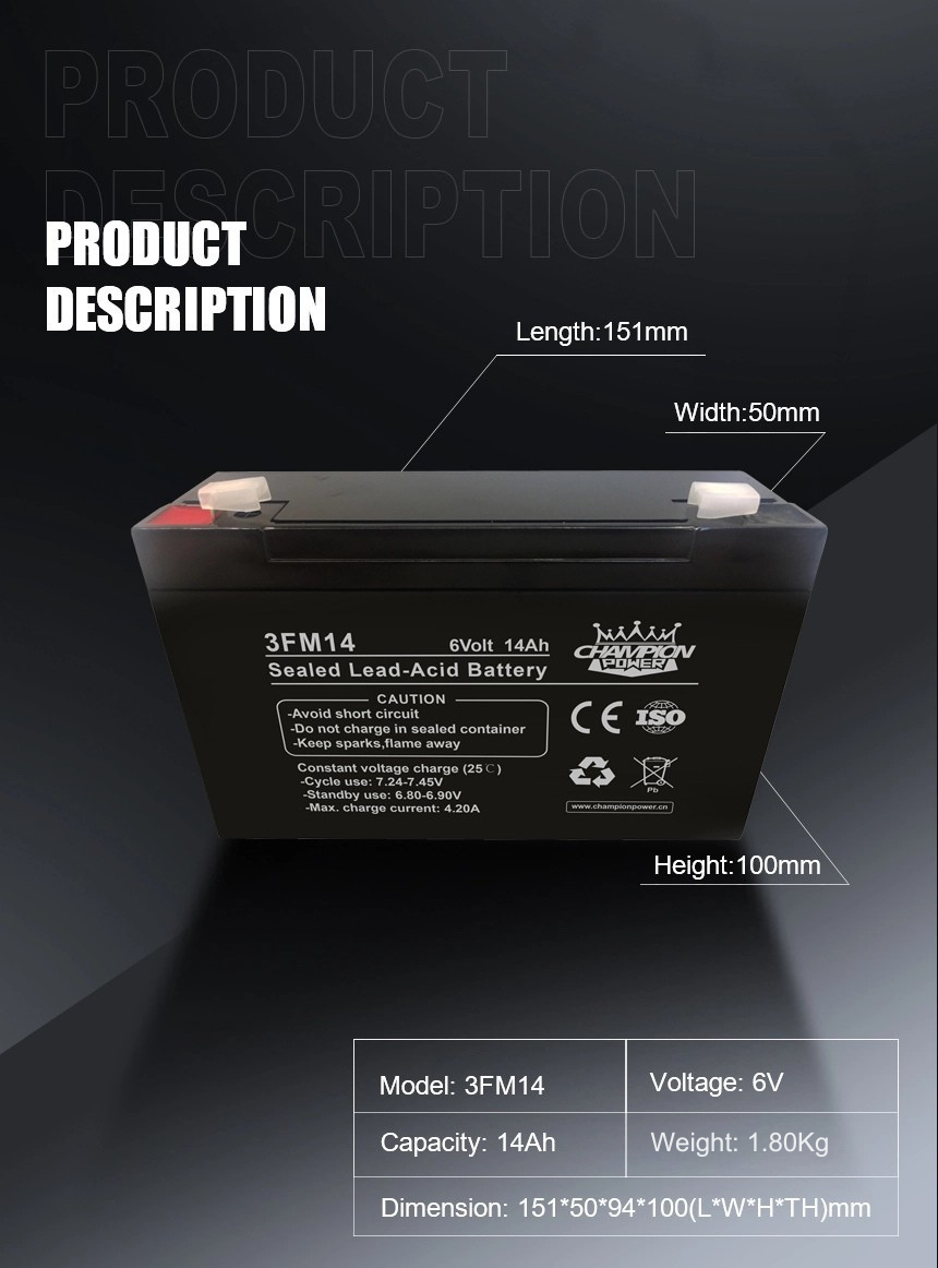 Batterie 6v14ah