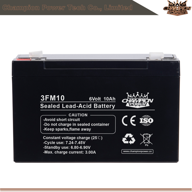 Batterie AGM 3FM10 6V10AH