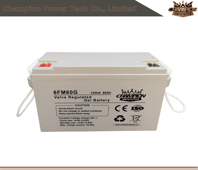 Batterie de gel 6FM60G 12V60AH