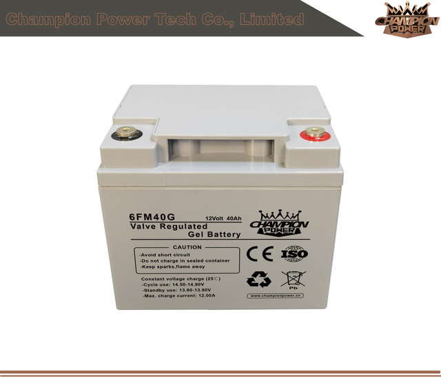 Batterie de gel 6FM40G 12V40AH