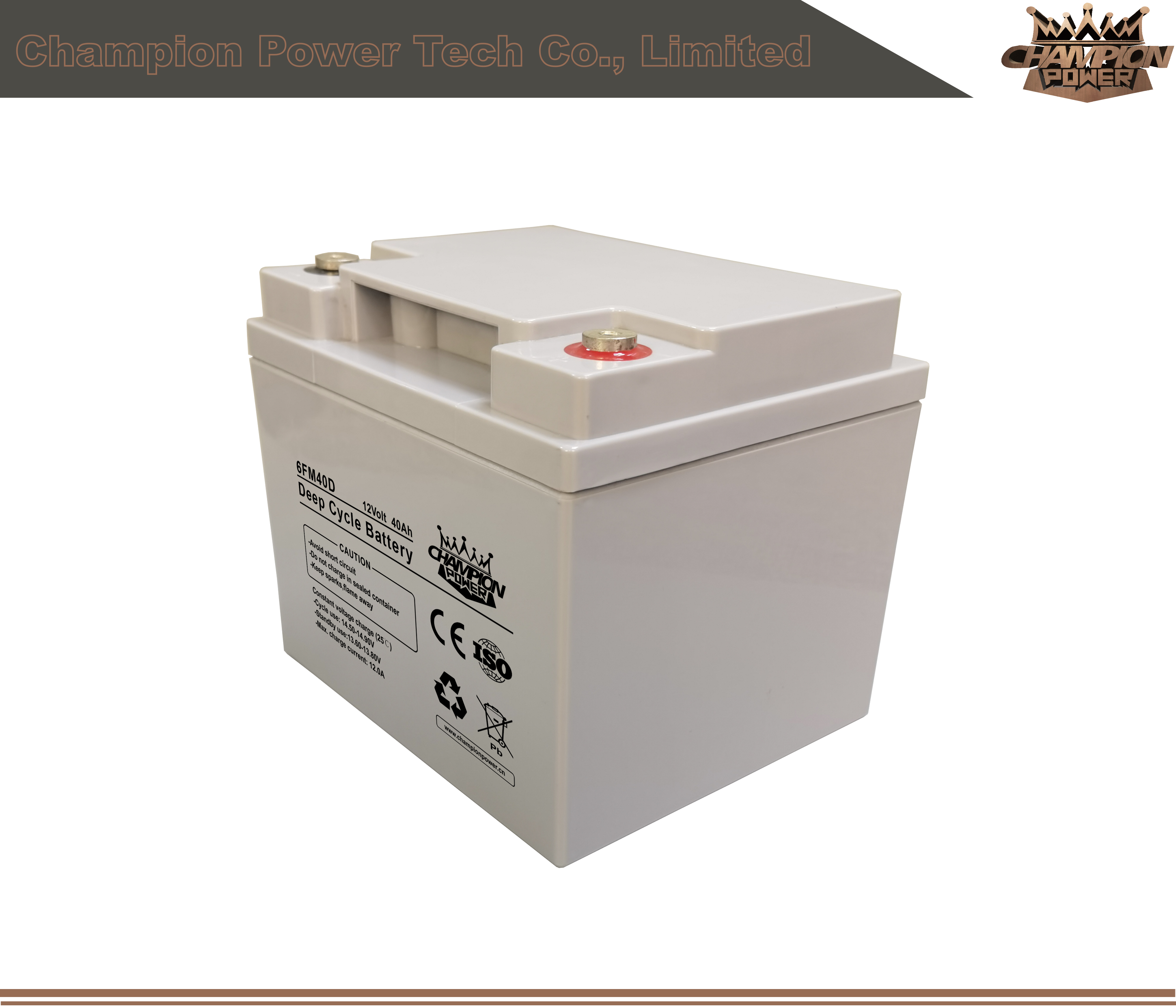 6FM40D 12V40AH Batterie à cycle profond