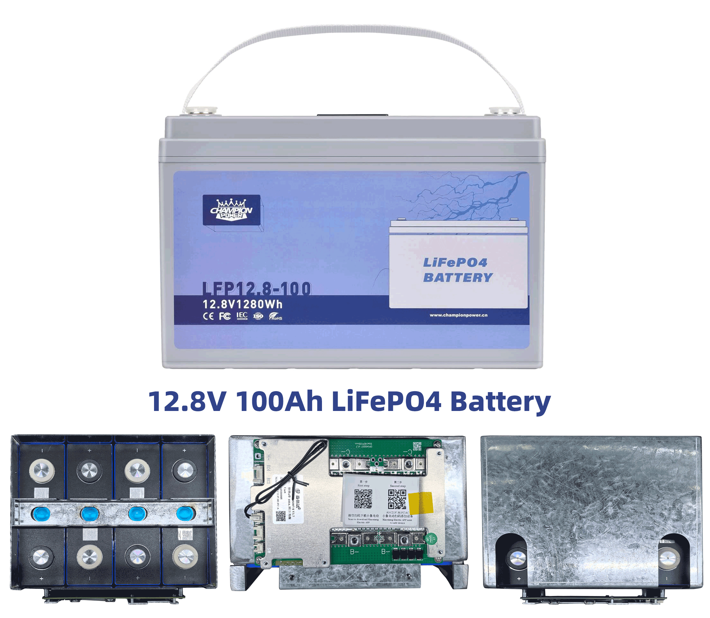Champion Power 12.8V 100h LifePO4 Batterie: une nouvelle norme en stockage d'énergie