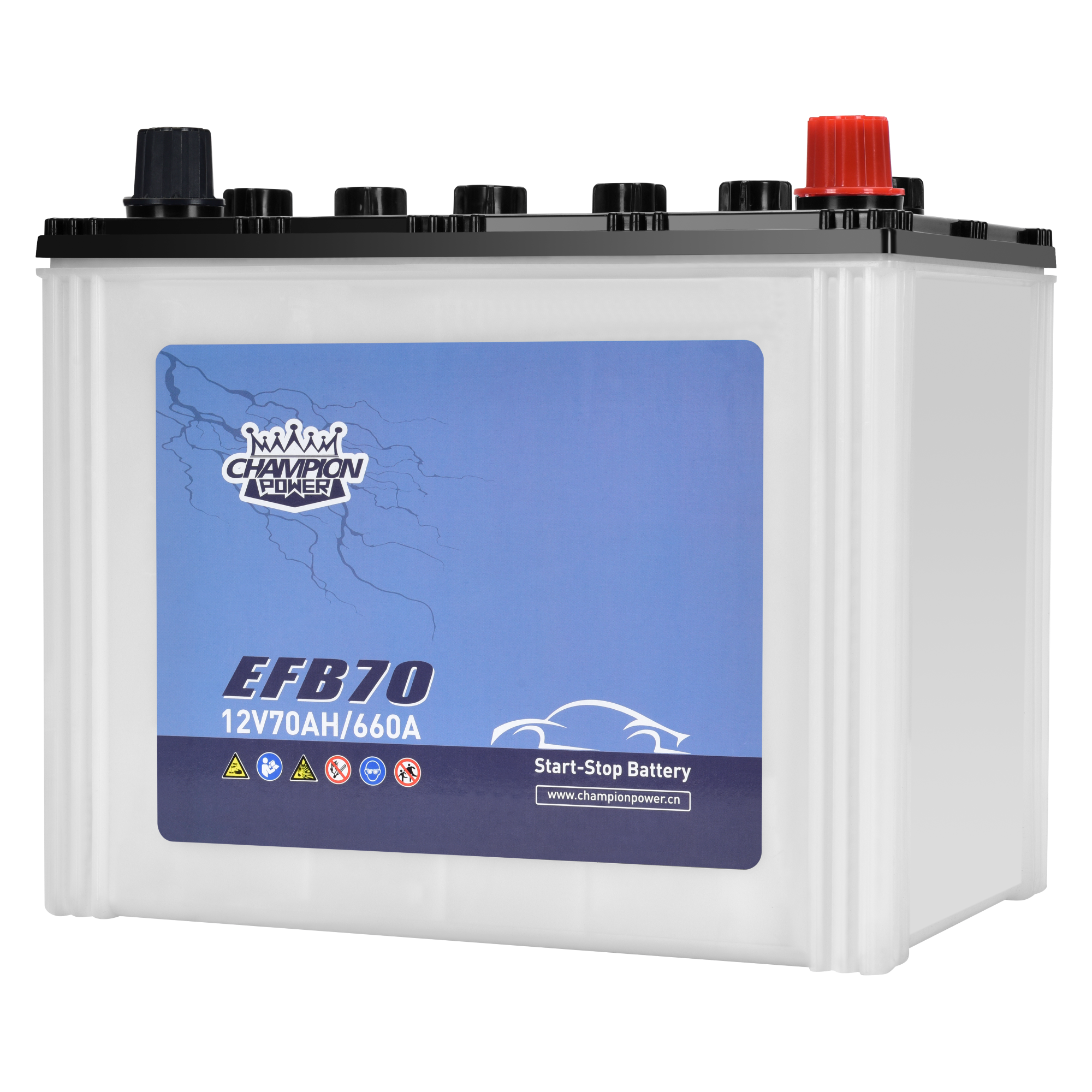 Batterie EFB70 12V70AH EFB (260 * 172 * 230)