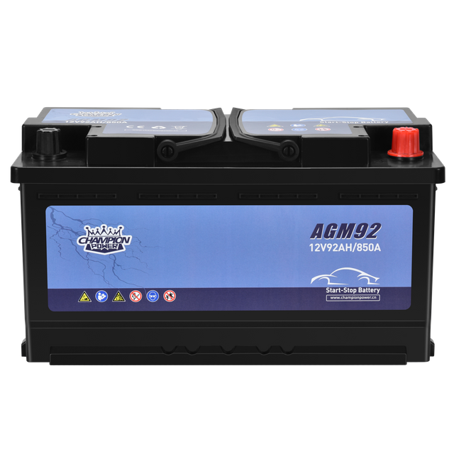 AGM92 12V92AH Batterie de démarrage de démarrage