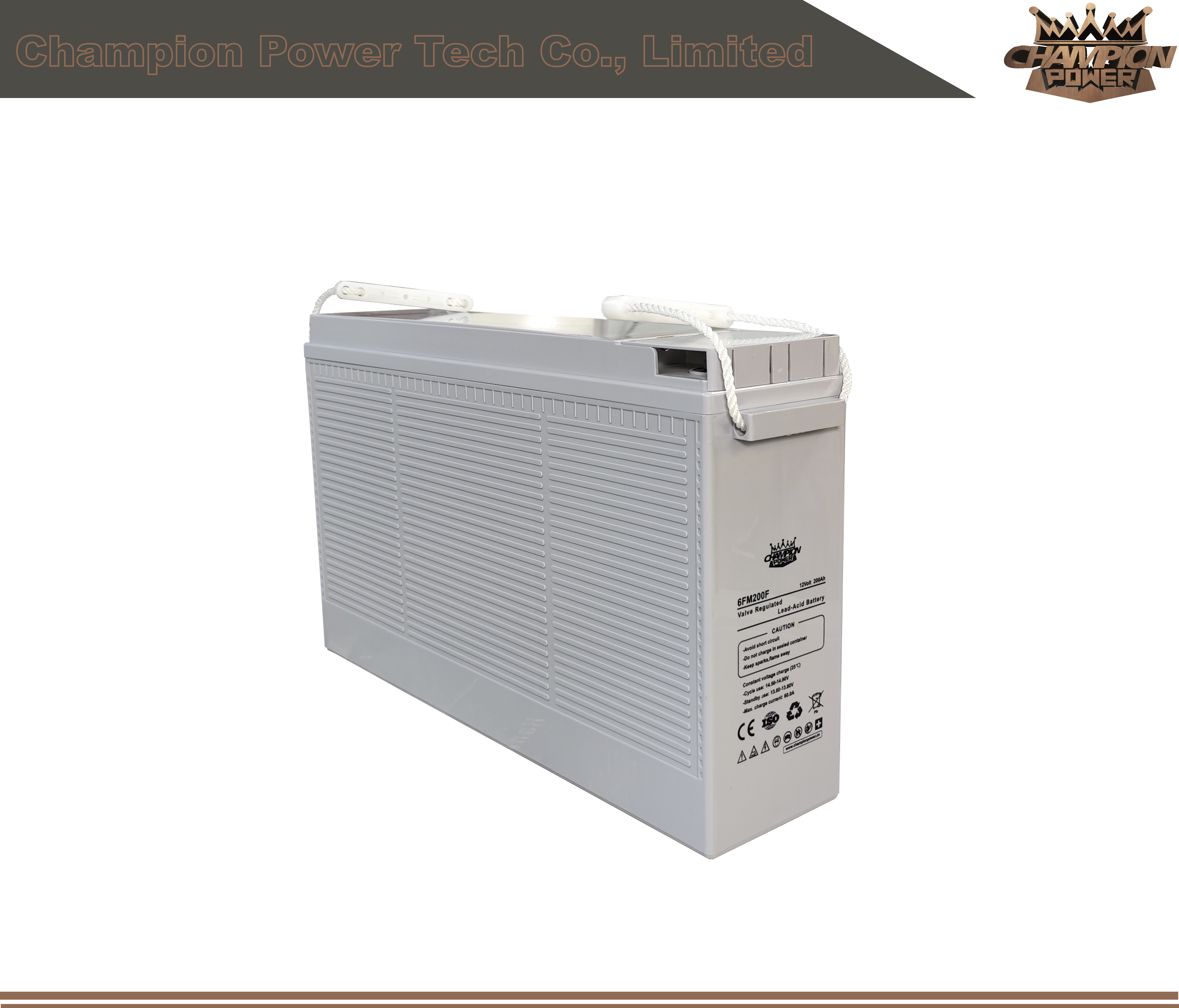 Batterie de borne avant 6FM200F 12V200AH