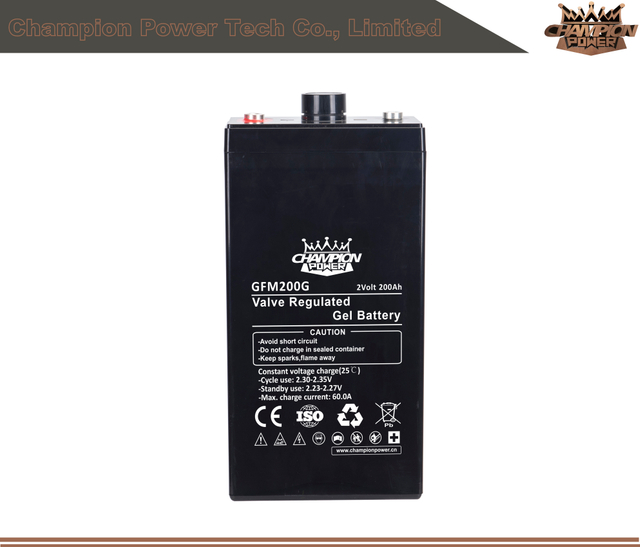 Batterie d'acide de plomb GFM200 2V200AH