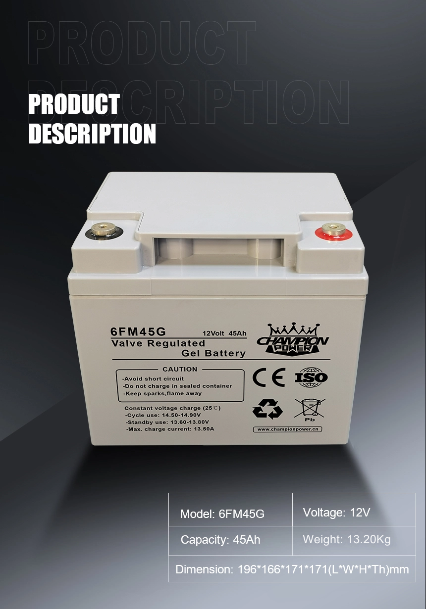 Batterie de gel 12V45AH