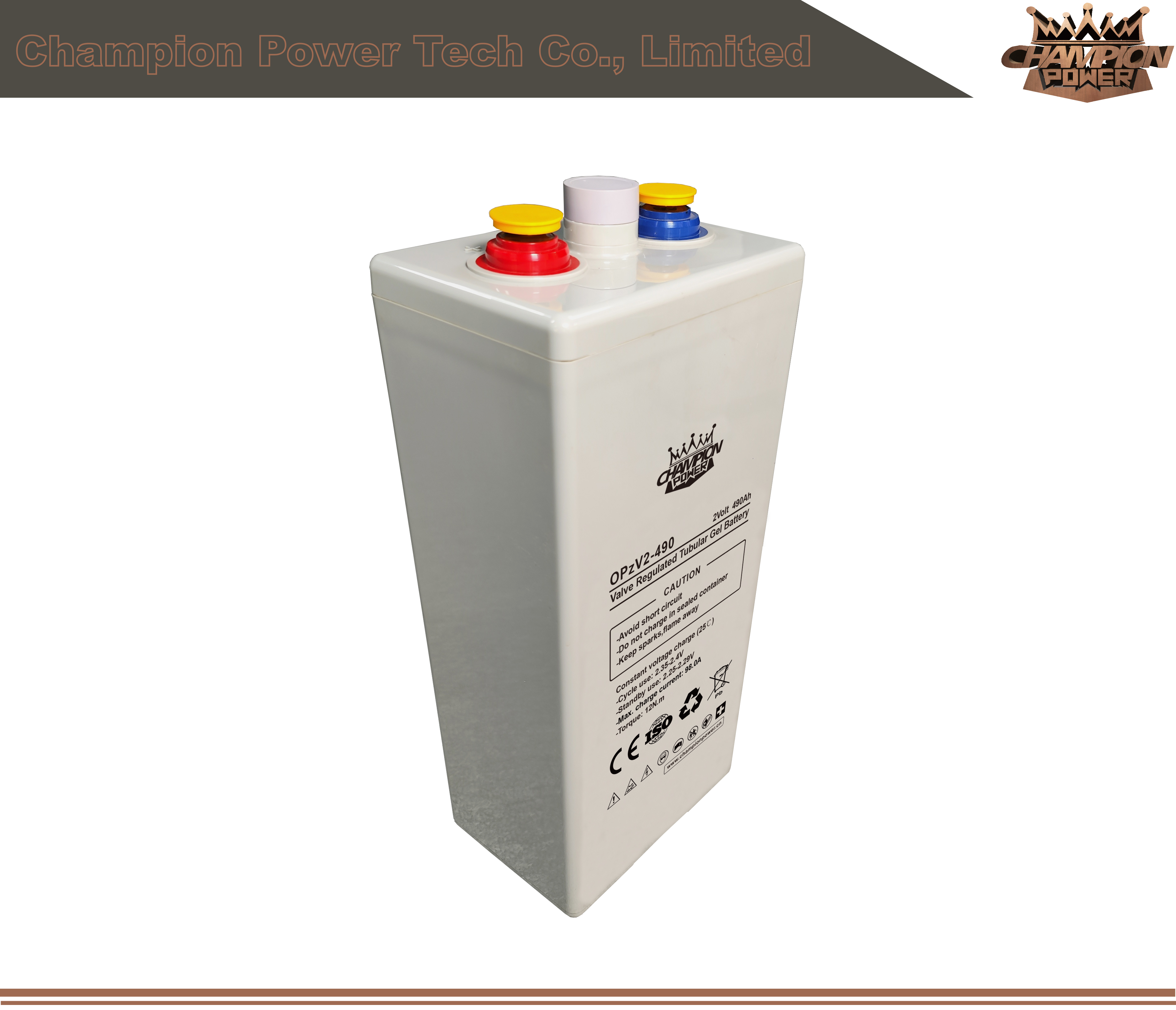 OPZV2-490 2V490AH BATTERIE OPZV