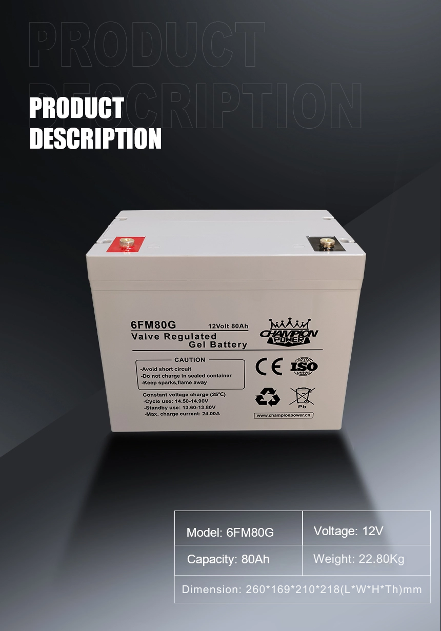 Batterie en gel 12V80AH