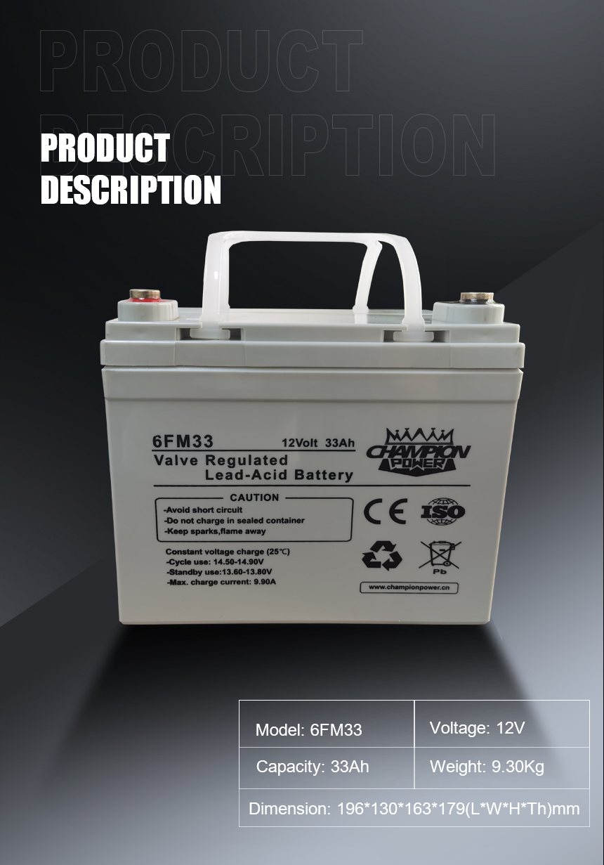 DESCRIPTION DU PRODUIT 12V33AH