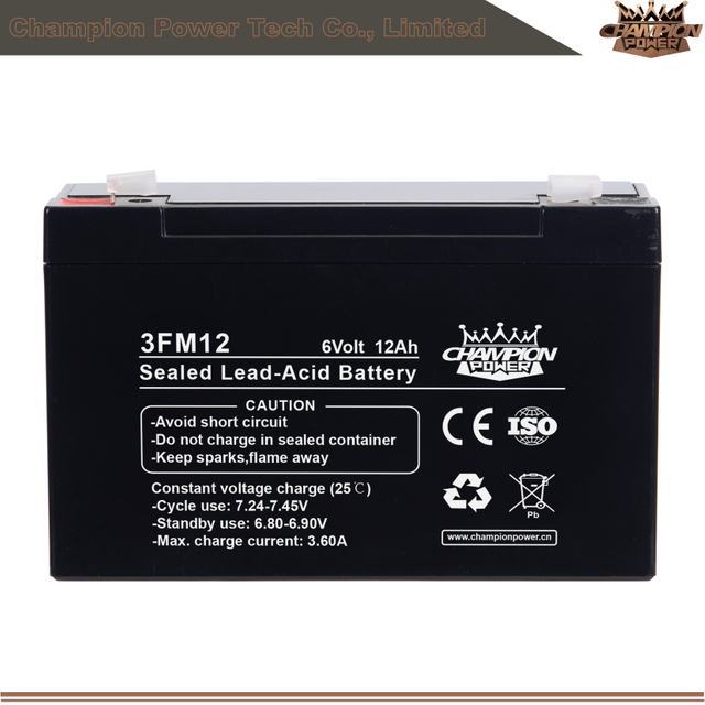 Batterie AGM 3FM12 6V12AH