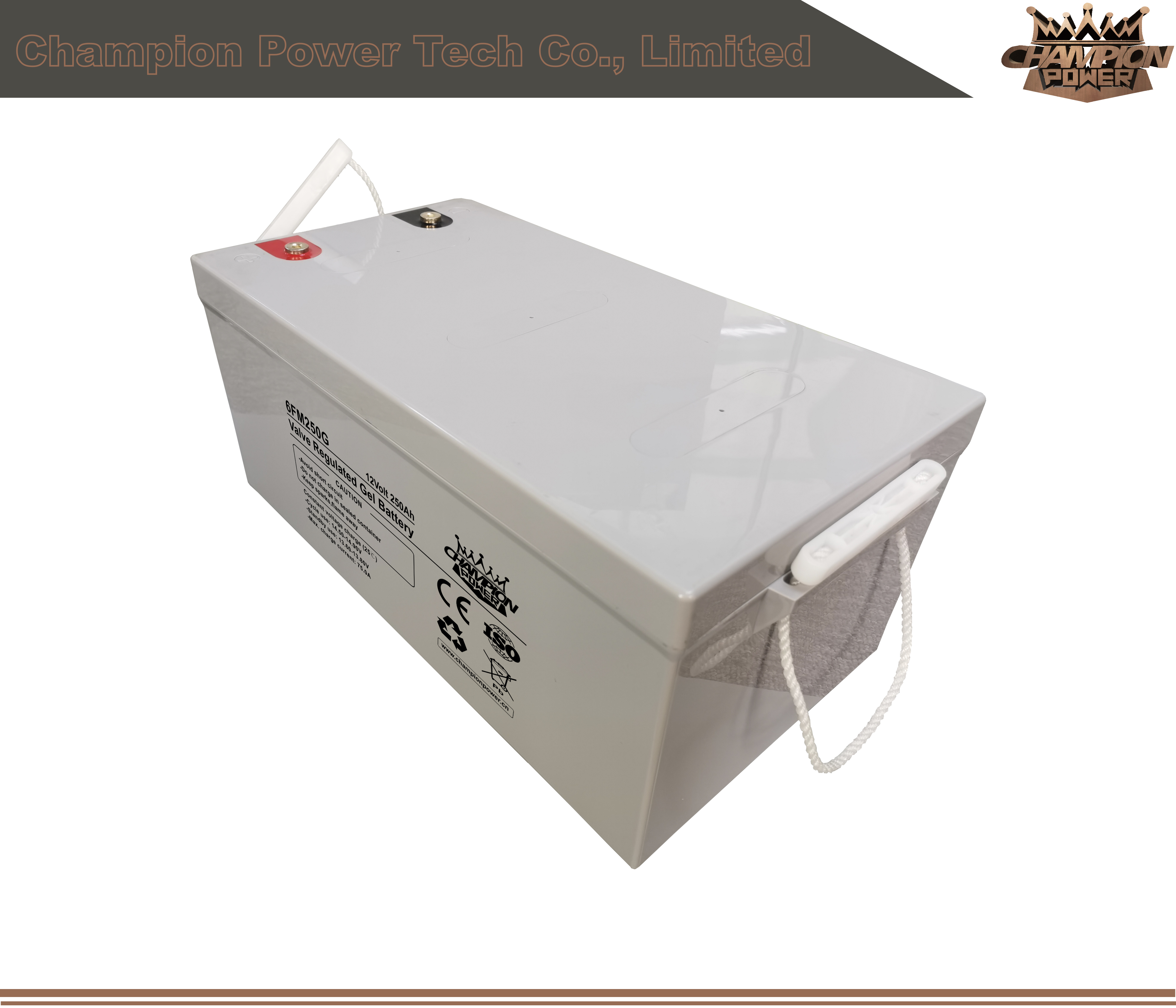 Batterie de gel 6FM250G 12V250AH