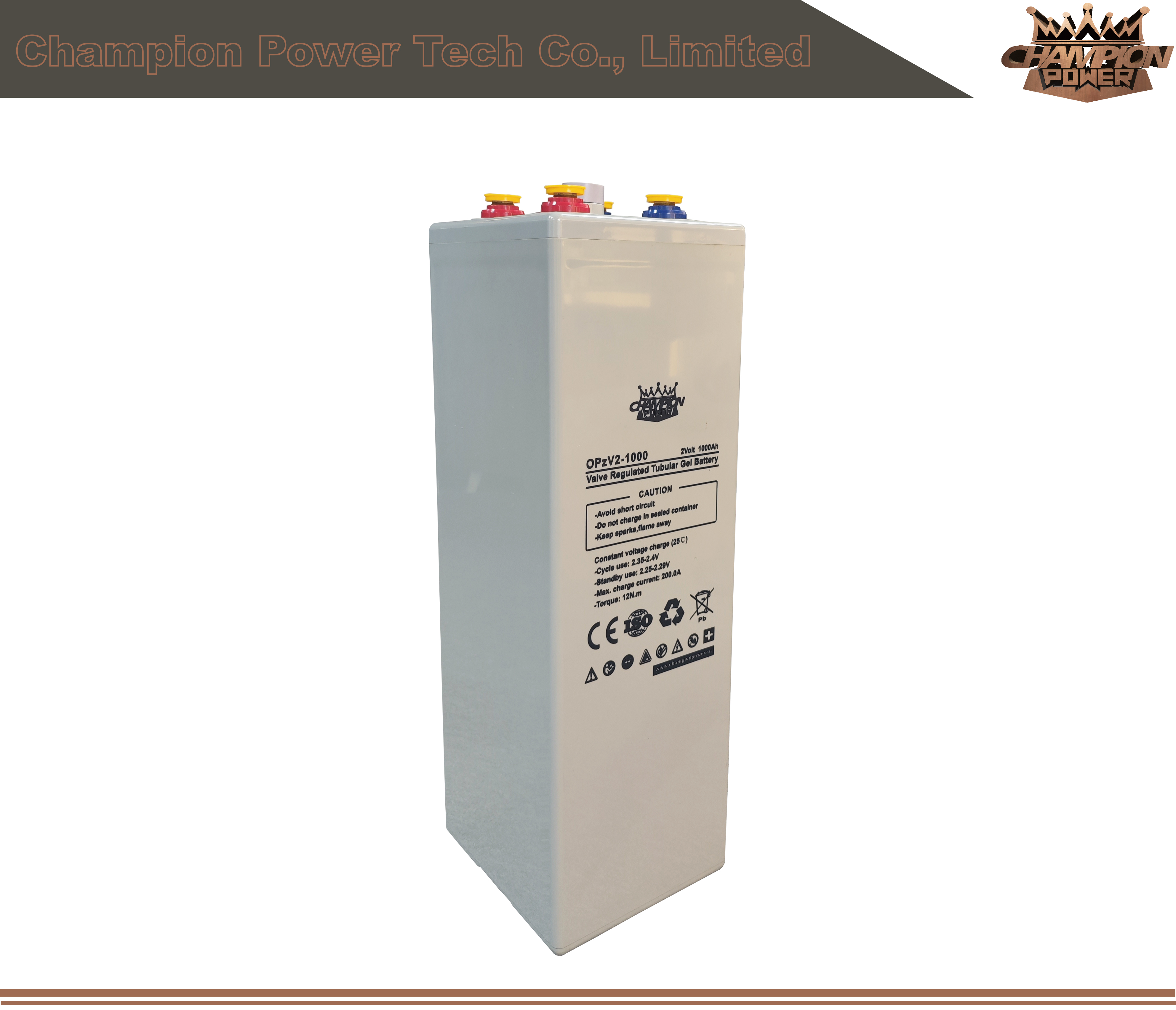 Batterie OPZV2-1000 2V1000AH OPZV
